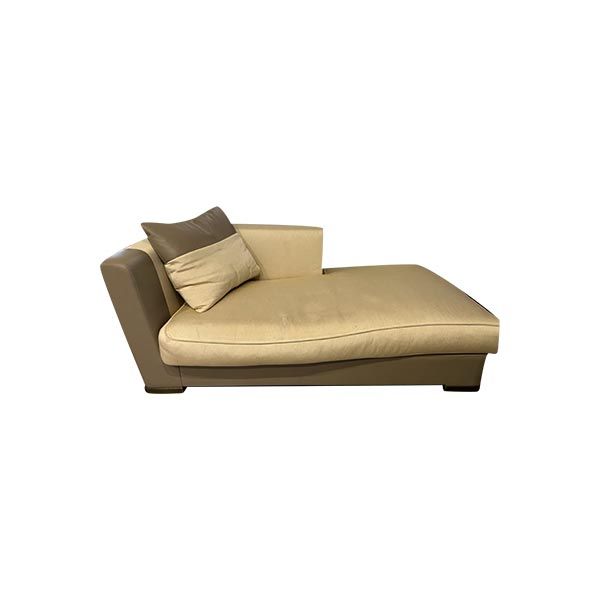 Chaise Longue Dolcevita in leather and fabric, Promemoria image