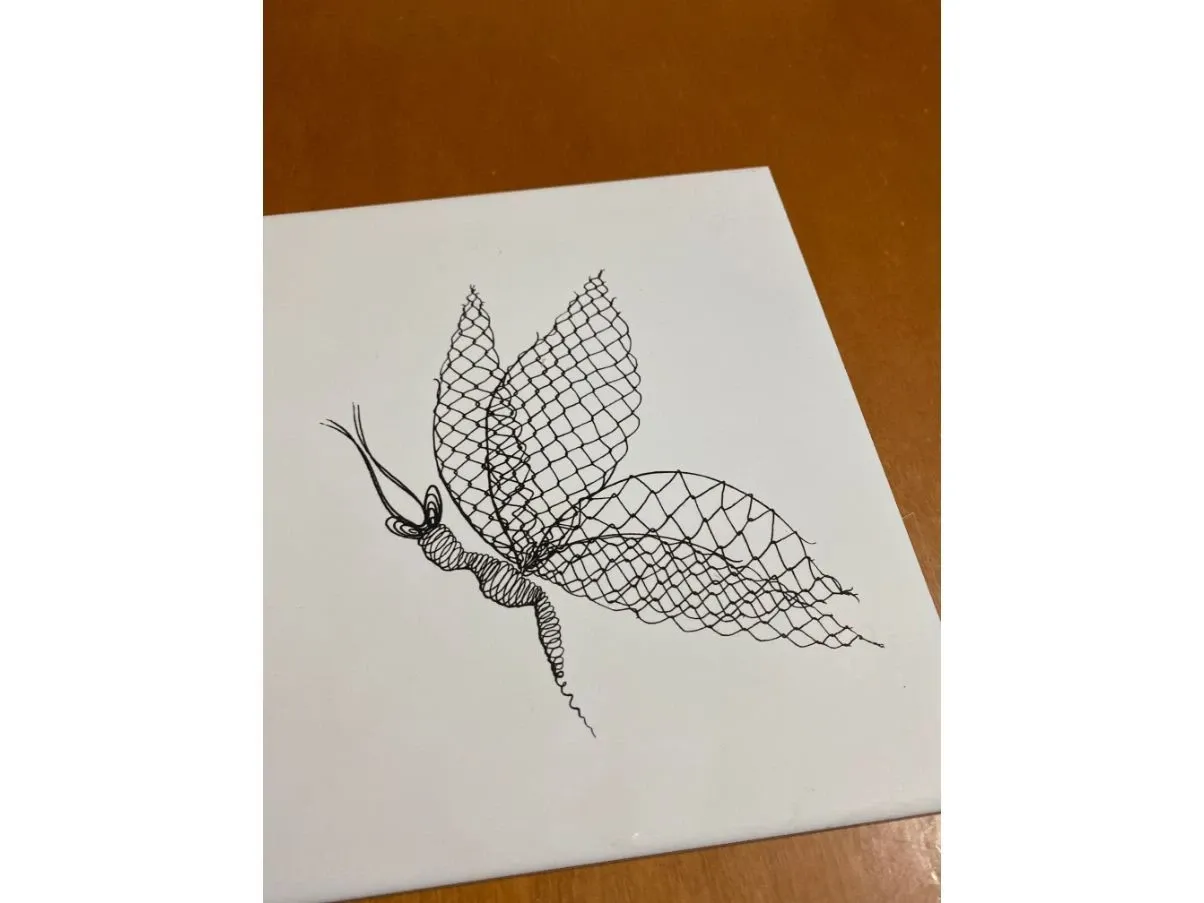 Piastrella di ceramica Madame Butterfly, Bardelli 3