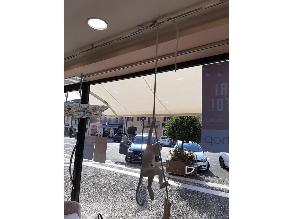 Lampada a sospensione Monkey Lamp resina (bianco) 6