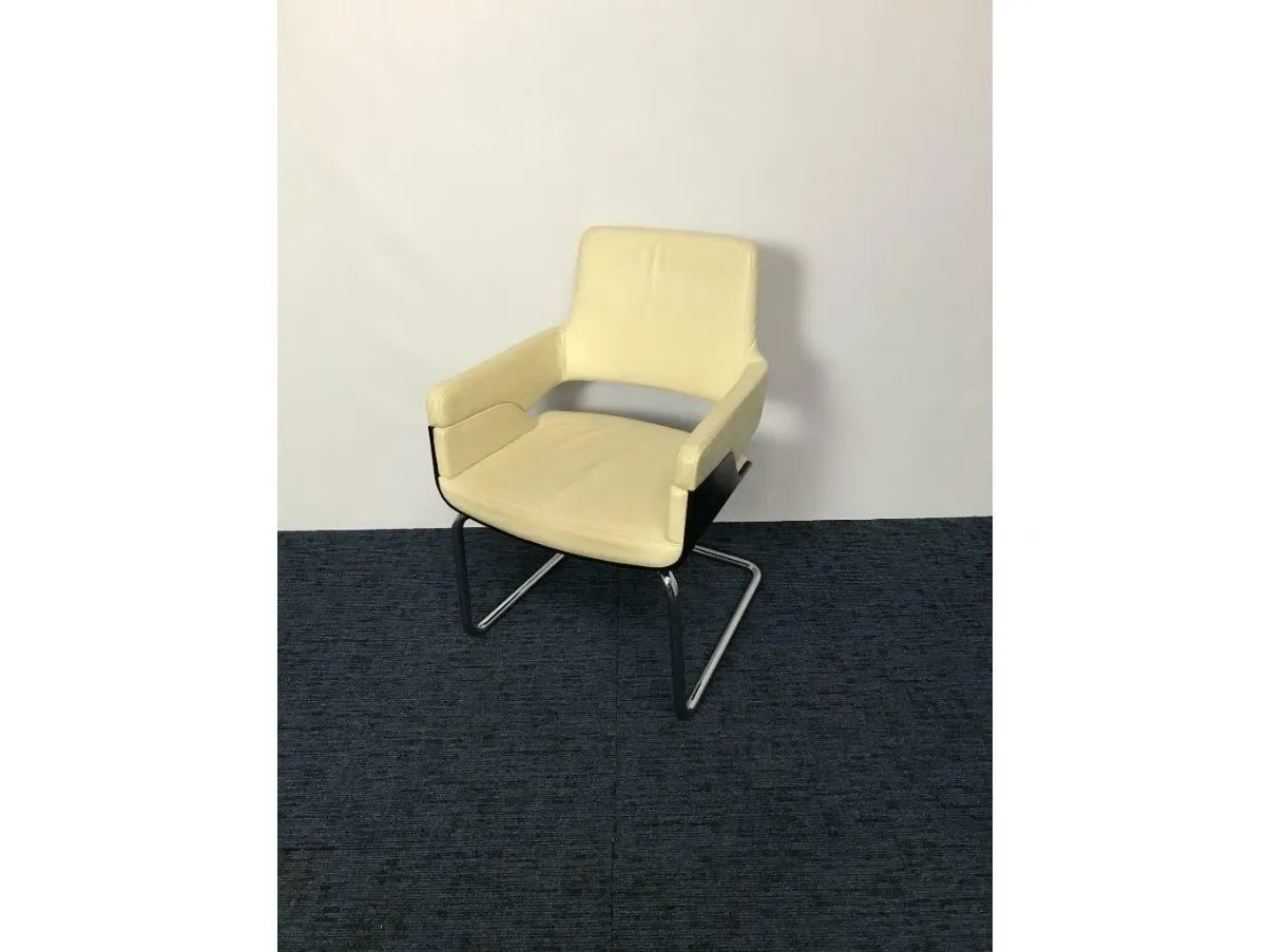 Freischwinger Stuhl mit Armlehnen S847 5