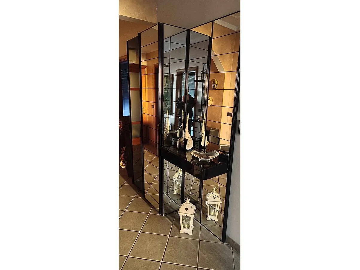 Set of 2 hall mirrors with wardrobe and shelves 1