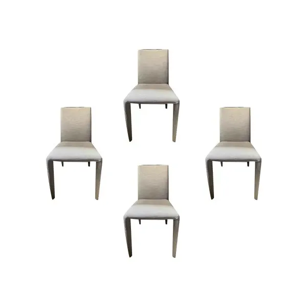 Set of 4 Vol Au Vent chairs in steel and fabric, B&B Italia image