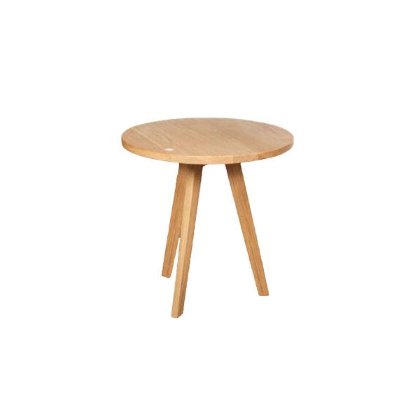 Tavolino rotondo Socotra 60 in legno rovere, Disegno Mobile image