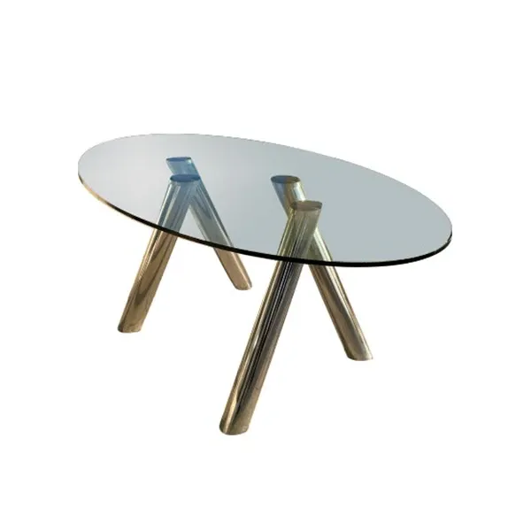Ray oval table in transparent glass, Cattelan Italia image