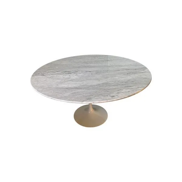 Vintage table by Eero Saarinen in marble (white), Knoll internetional image