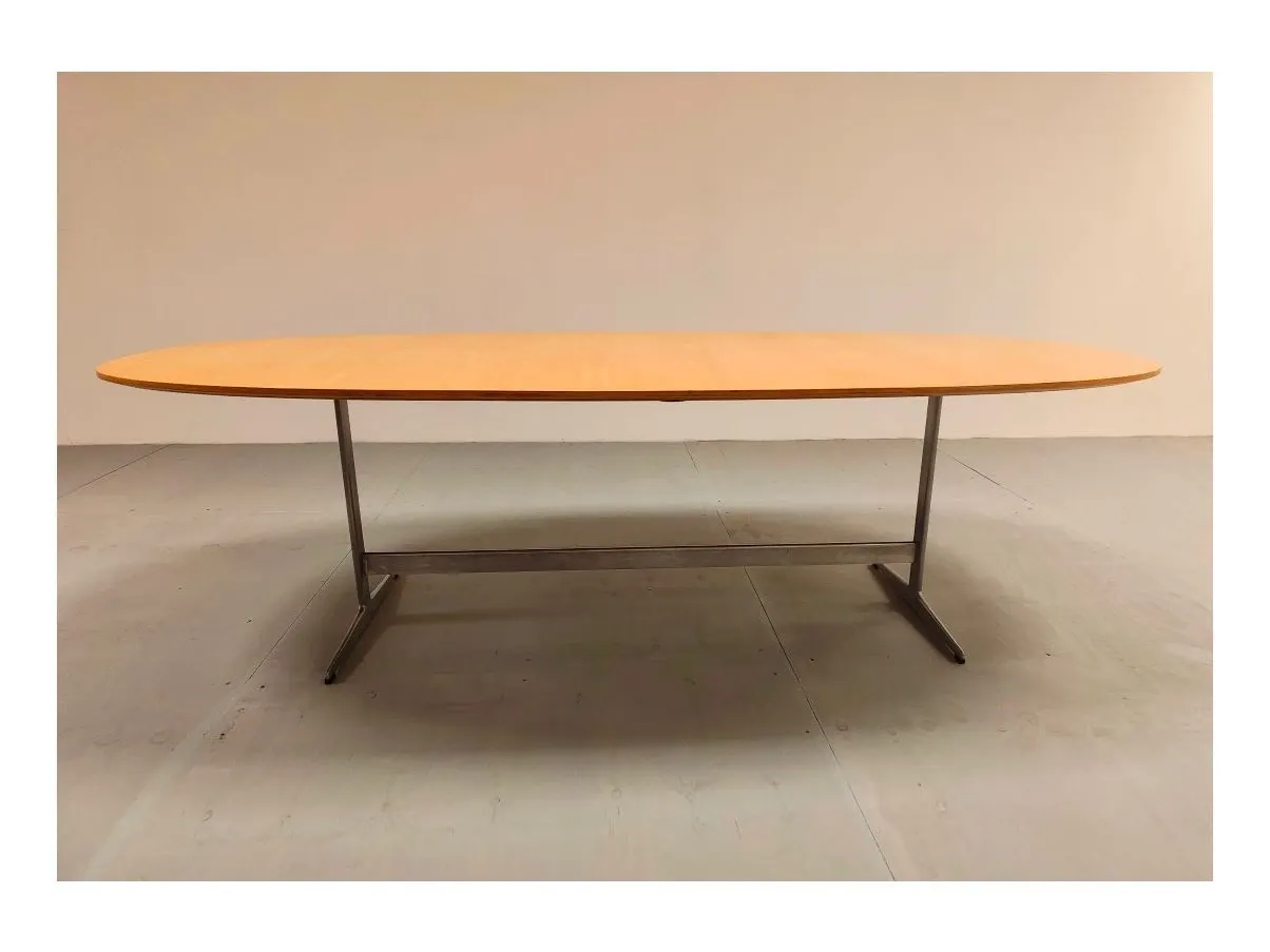 Set tavolo Ellipse e 7 sedie Butterfly (anni'80), Fritz Hansen  10