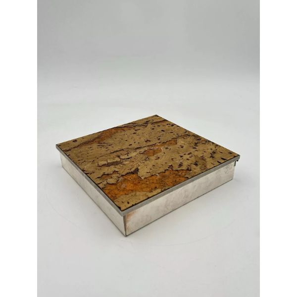 Steel and cork box (70s), image