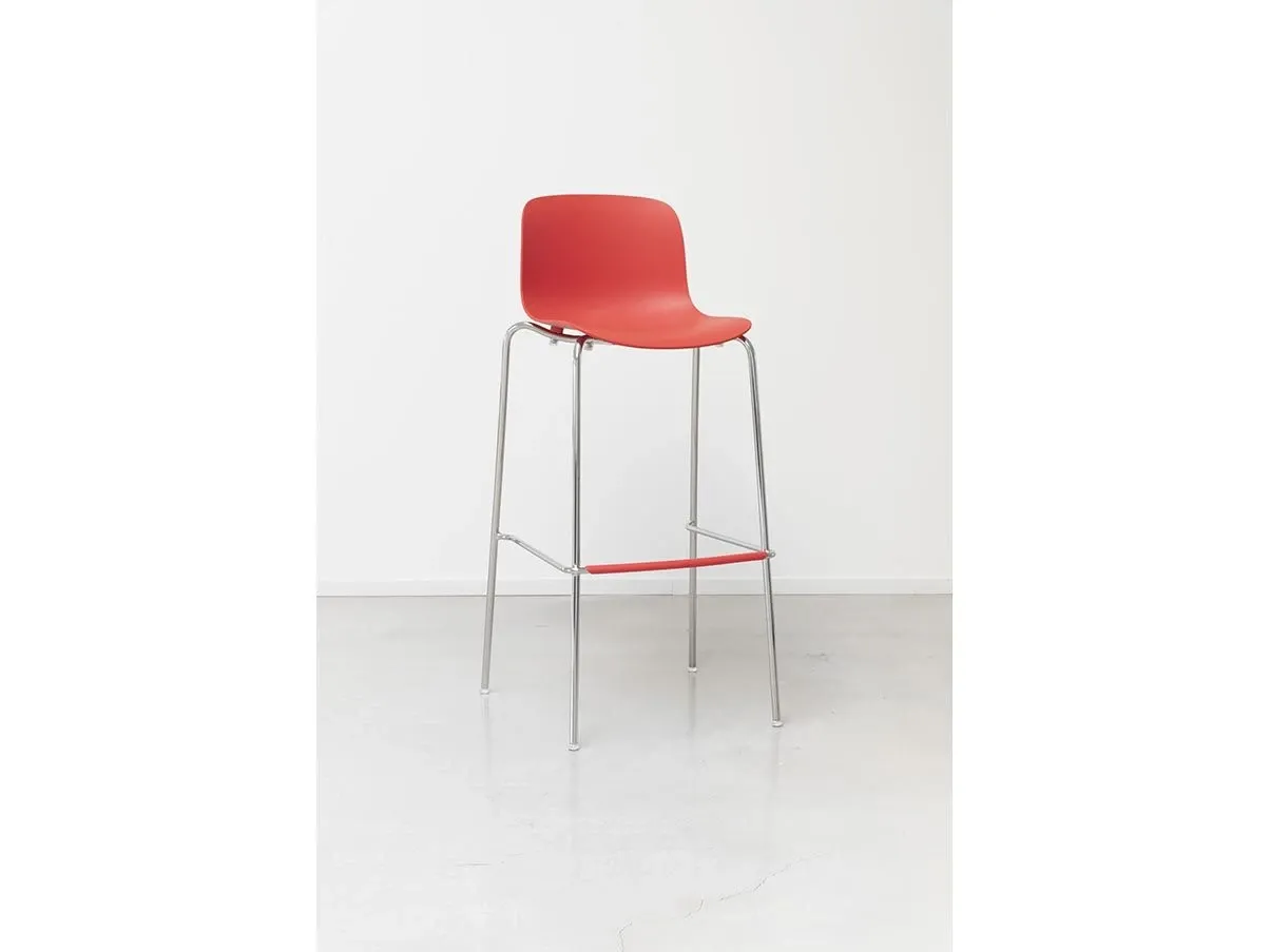 Set of 2 Troy stools in steel and polypropylene (red), Magis 1