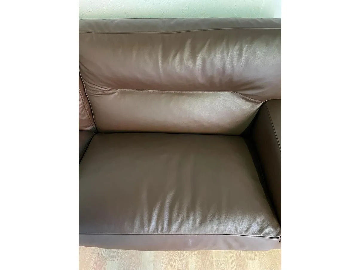 Braunes Ledersofa 2