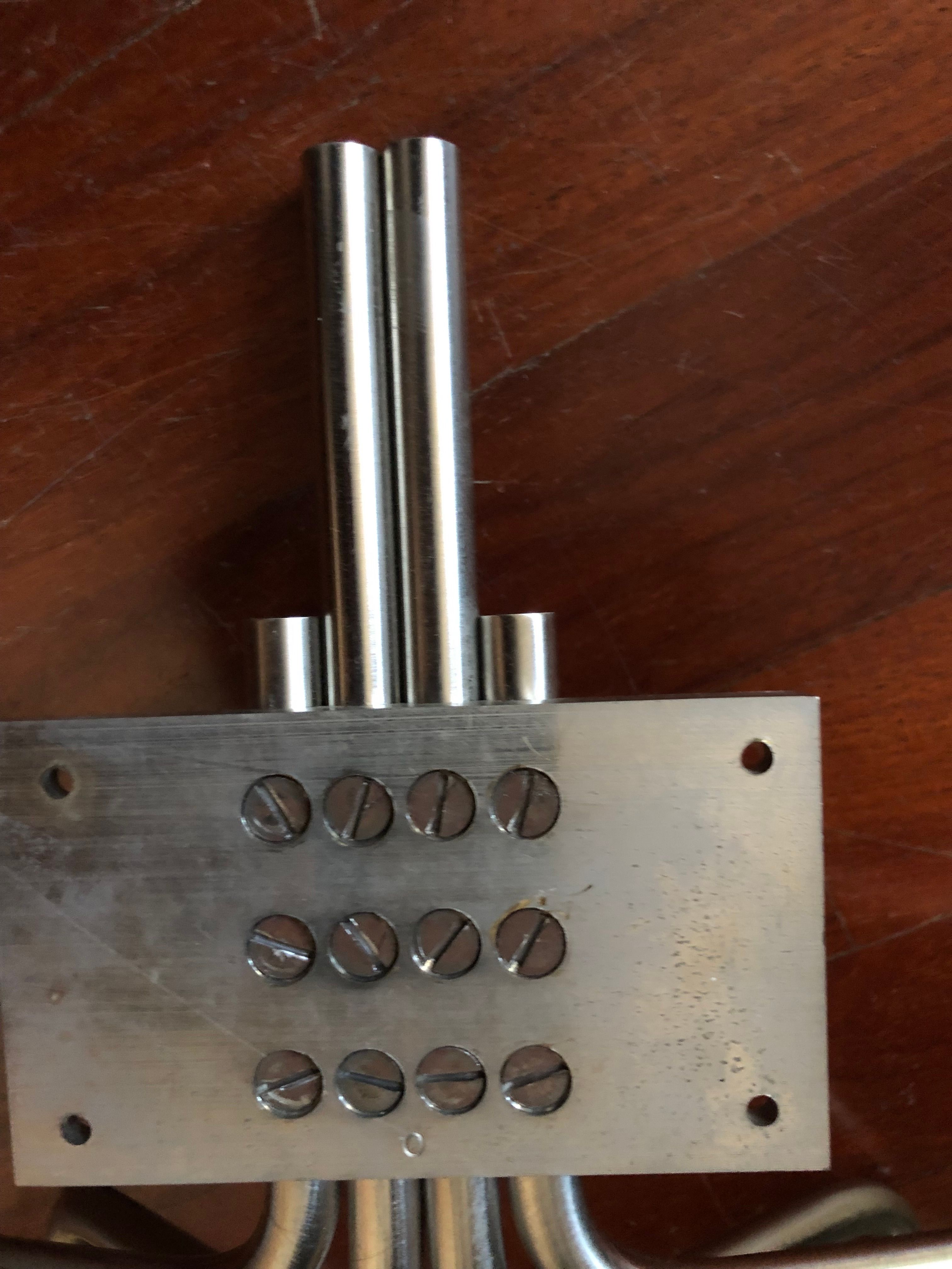 Clitoquattro brass wall coat rack by Sergio Mazza (60s), Artemide  Brand