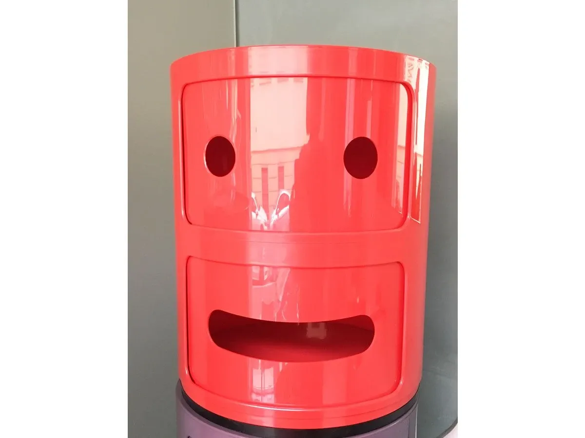 Smile modular container in ABS (red) 1