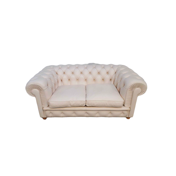 Sofa 2 seats iconic Chester leather (beige), Poltrona Frau image