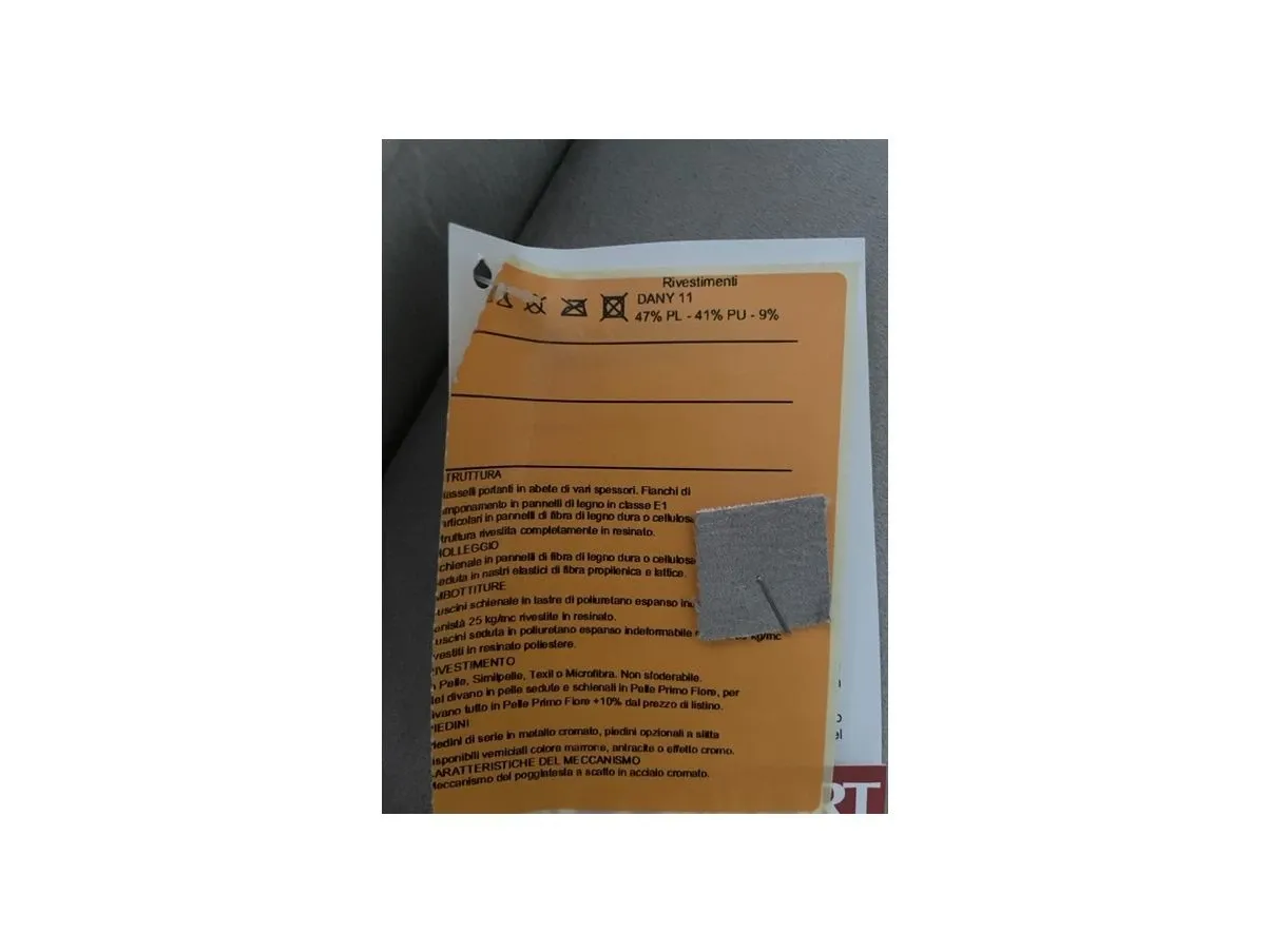 Divano angolare in tessuto grigio, LeComfort 5