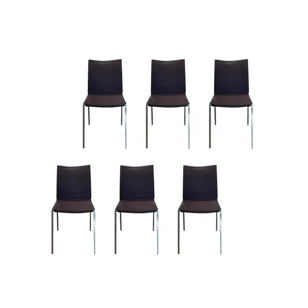 6er Set Lia 2086 Stühle aus Stahl 1