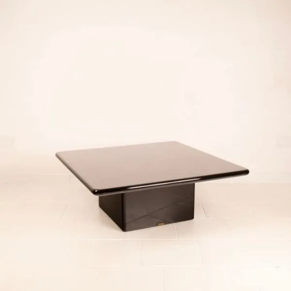 Rare black coffee table by Carlo Bartoli, Rossi di Albizzate image