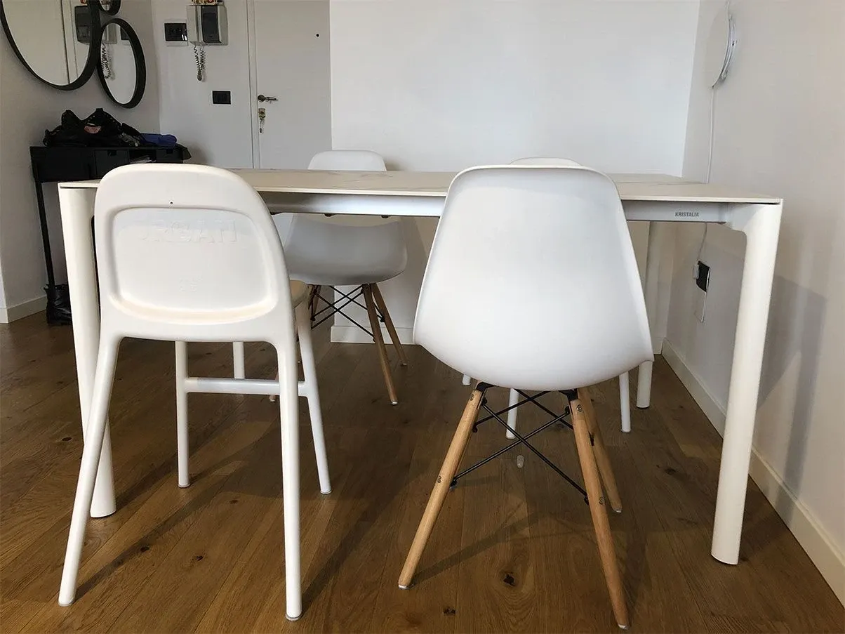 Maki rectangular table with extensions (white) 3