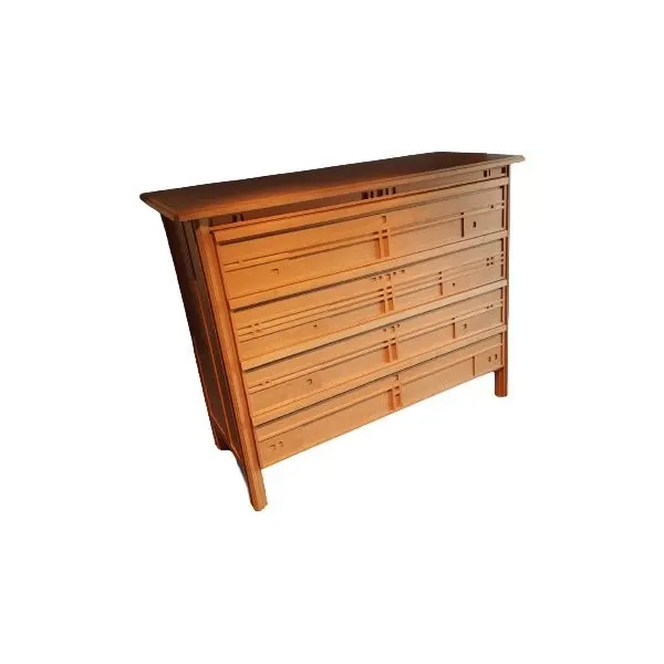 Vintage Gallery chest of drawers in beech (1980s), Giorgetti image