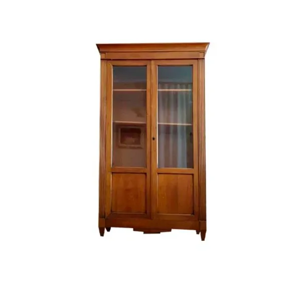 Sideboard in cherry wood with glass doors, Morelato image