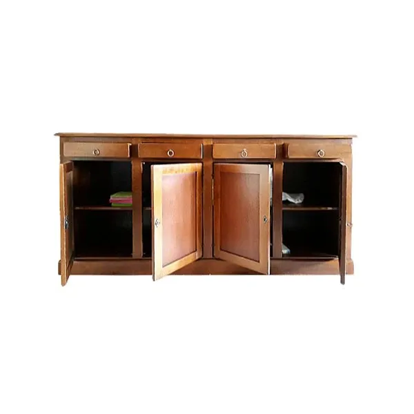 Credenza vintage con ante e cassetti in legno image