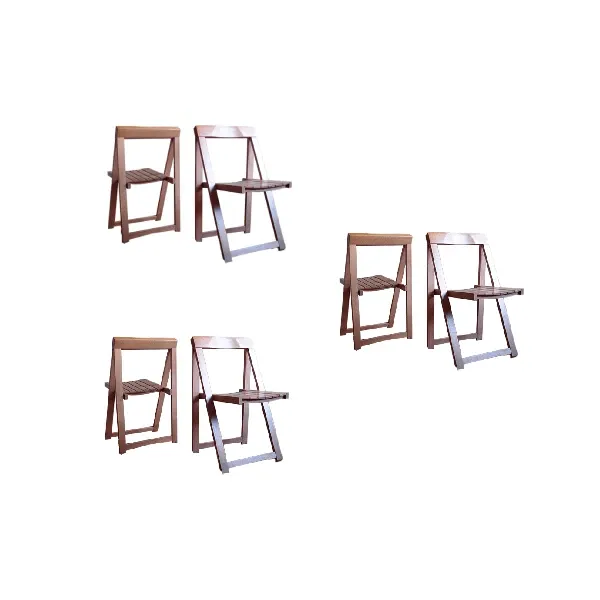 Set 6 sedie in legno di faggio vintage, image