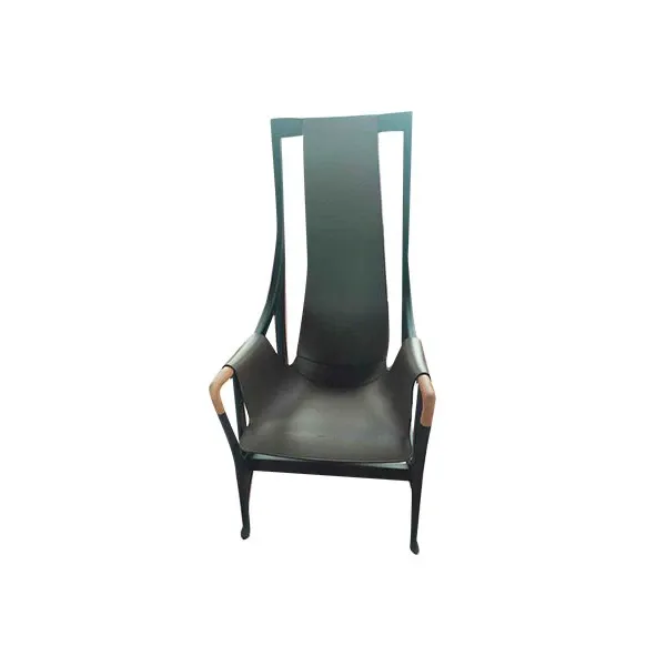 30th Anniversary high armchair in wood (brown), Giorgetti image