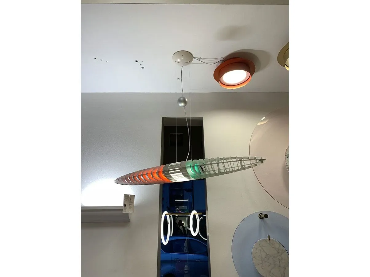 Titania D17 pendant lamp multicolored filters, Luceplan 2