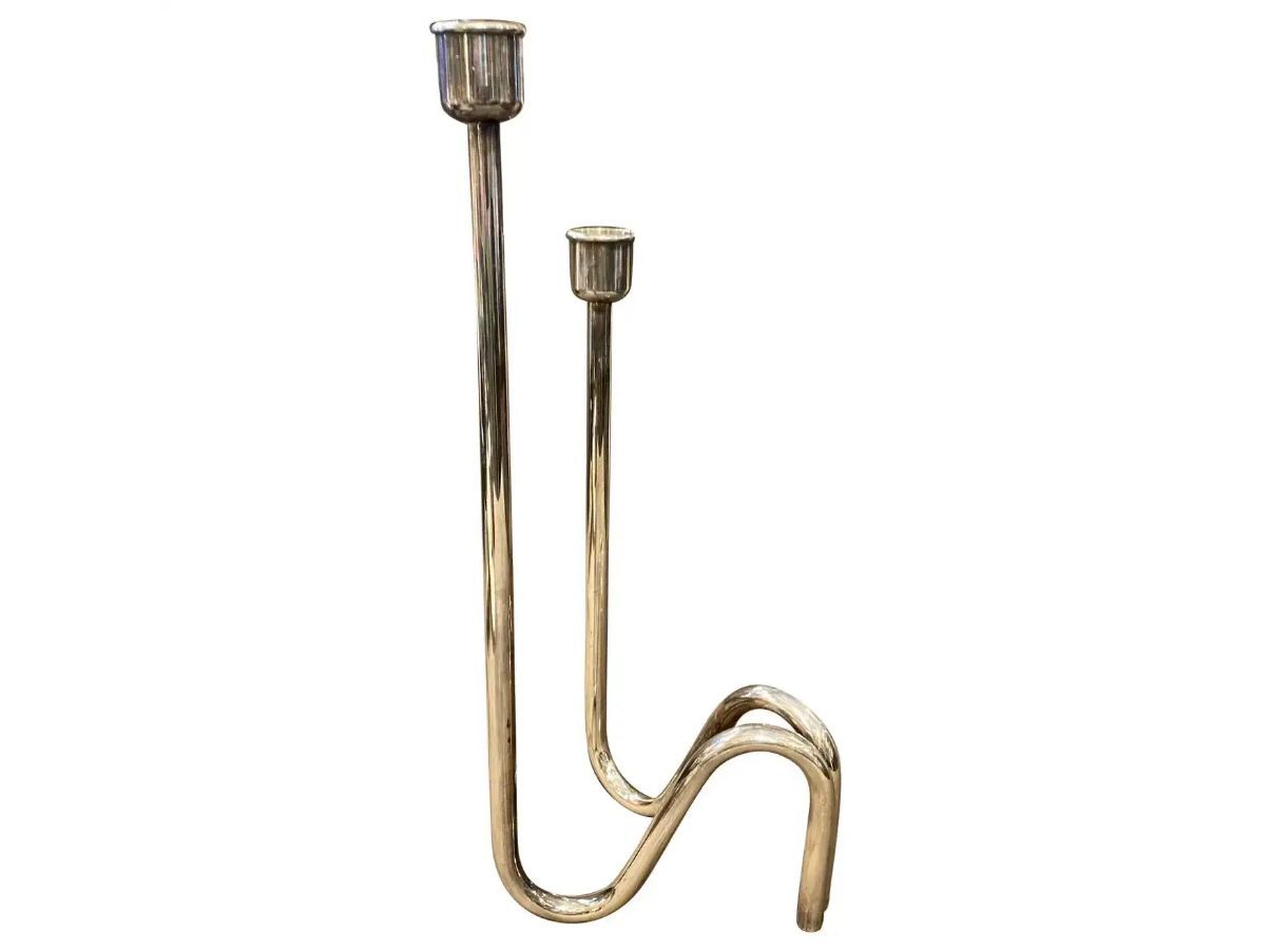 Candelabro in Vetro a 3 Bracci, portacandele in Vetro Trasparente con 3, Decorazione per Feste a Tema, centrotavola, Sala da Pranzo, centrotavola per candelabri