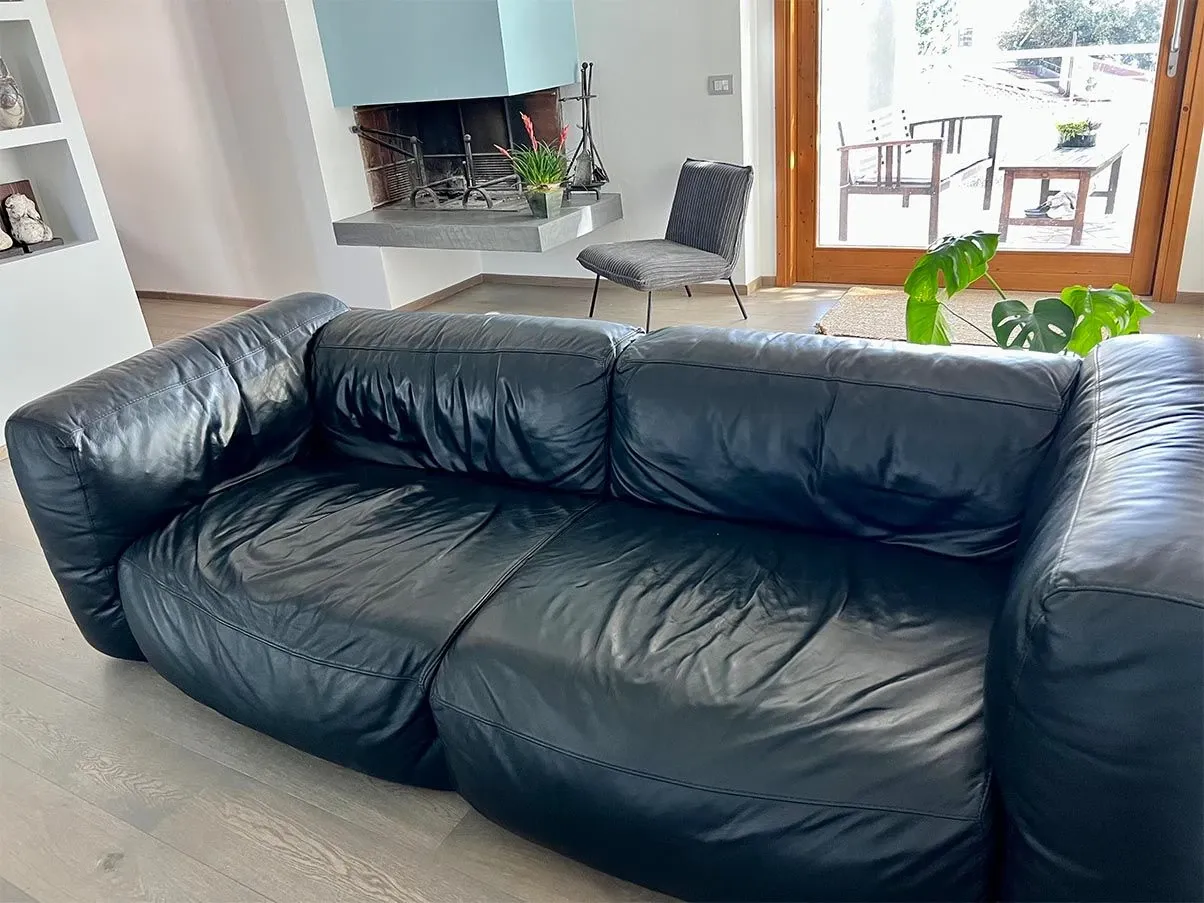 Cloud sofa in leather (black), Nicoline Italia 1