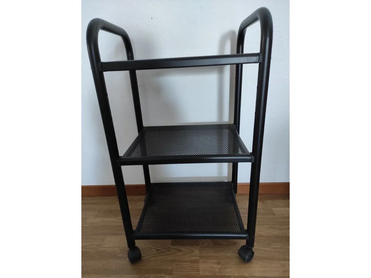 Black food trolley with wheels, Bonaldo 2