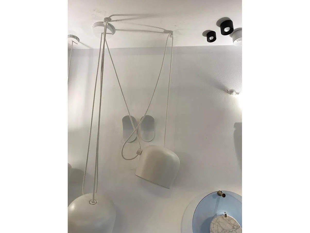 Lampada a sospensione Aim in alluminio (bianco), Flos 1
