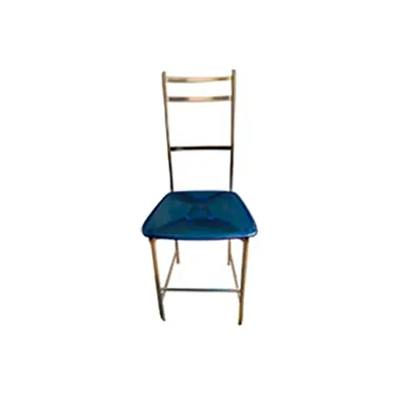 Bagutta aluminum and polycarbonate chair (blue), Ycami image