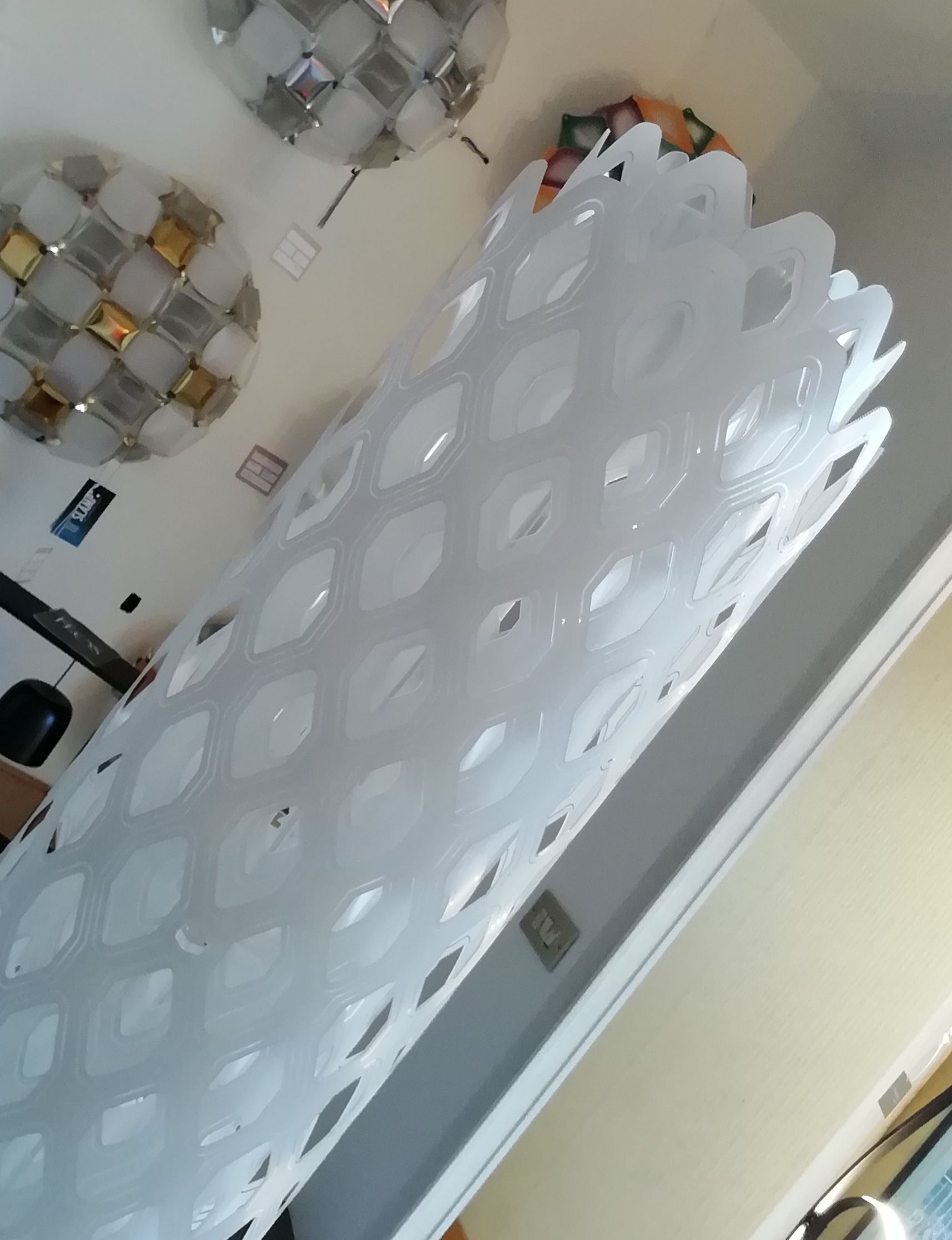 Lampe sur pied Charlotte blanche Front