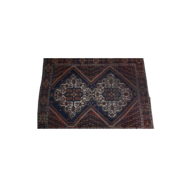 Geometric Afshar Persian carpet (20th century), image