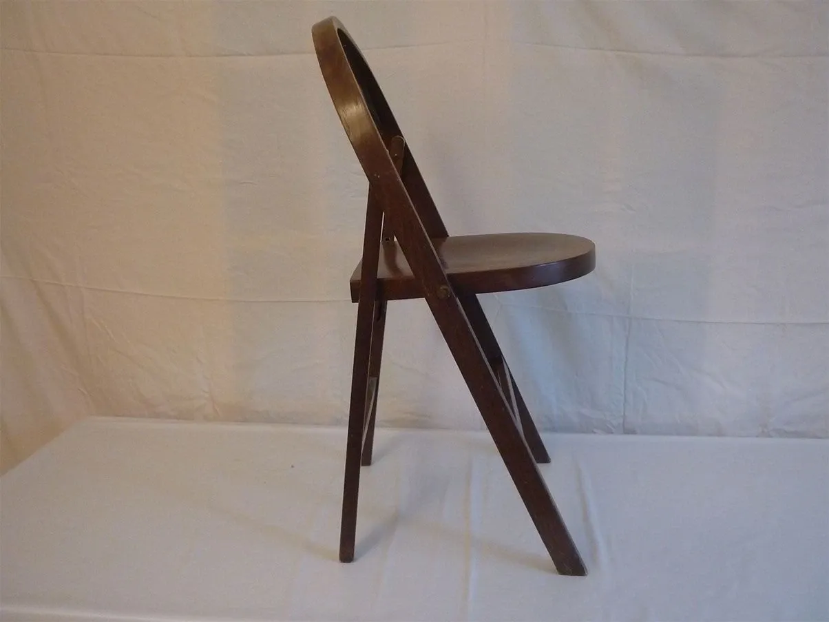 Set 6 sedie pieghevoli B751 legno noce (anni '80), Radomsko 1