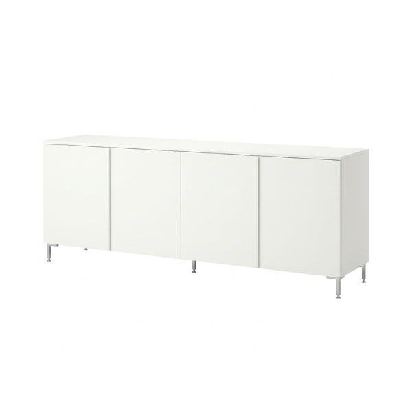 Madia Storewood in MDF colore bianco opaco image