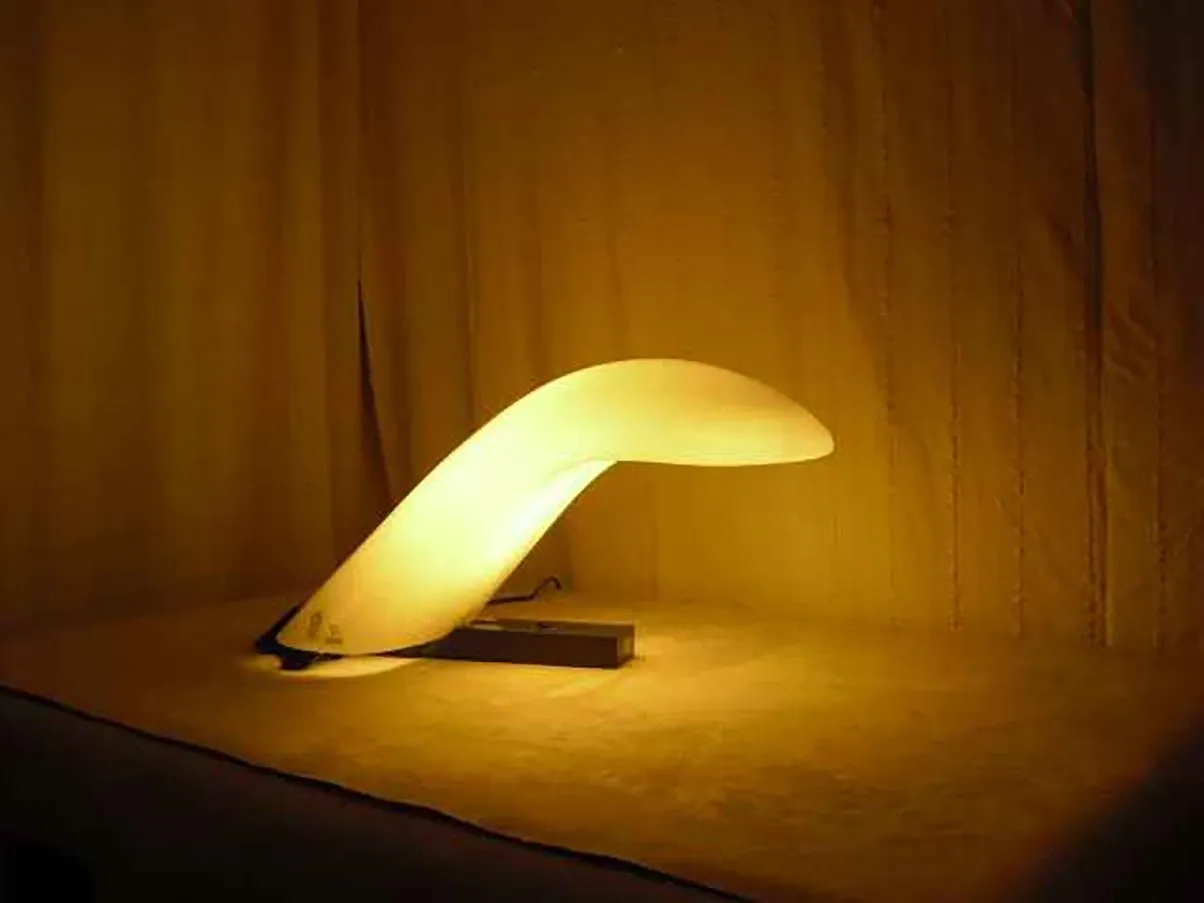 Lampada da tavolo Ibis in vetro di Murano (bianco) 