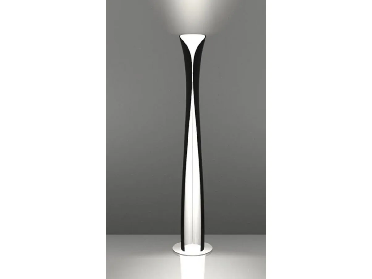 Black and white Cadmo floor lamp, Artemide 1