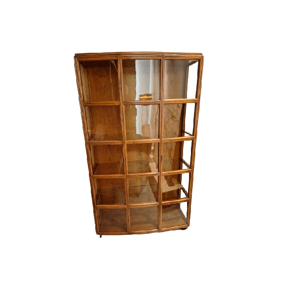 Imart display cabinet in oak wood, Giorgetti image