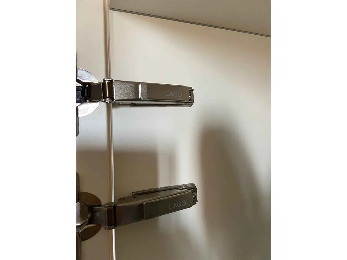 Parete attrezzata in legno e cristallo laccato 5