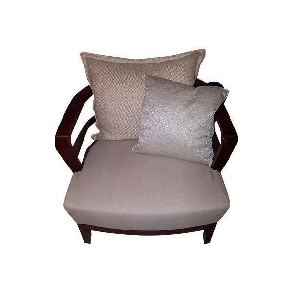 Wall armchair in solid mahogany wood, Giorgetti image