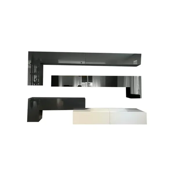 Sistema a parete 36e8 in legno e vetro, Lago 2