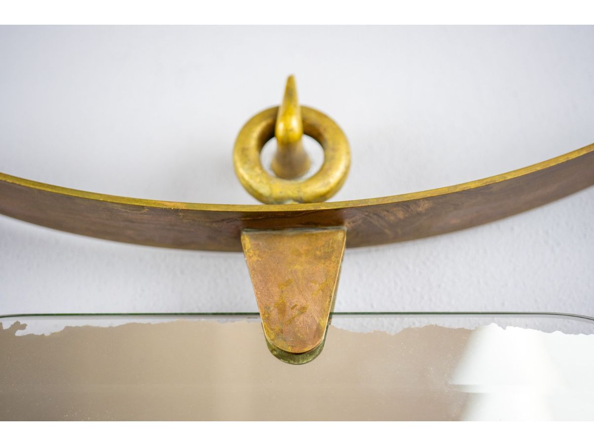 Specchio Art Déco in ottone (anni '40),  Optional7