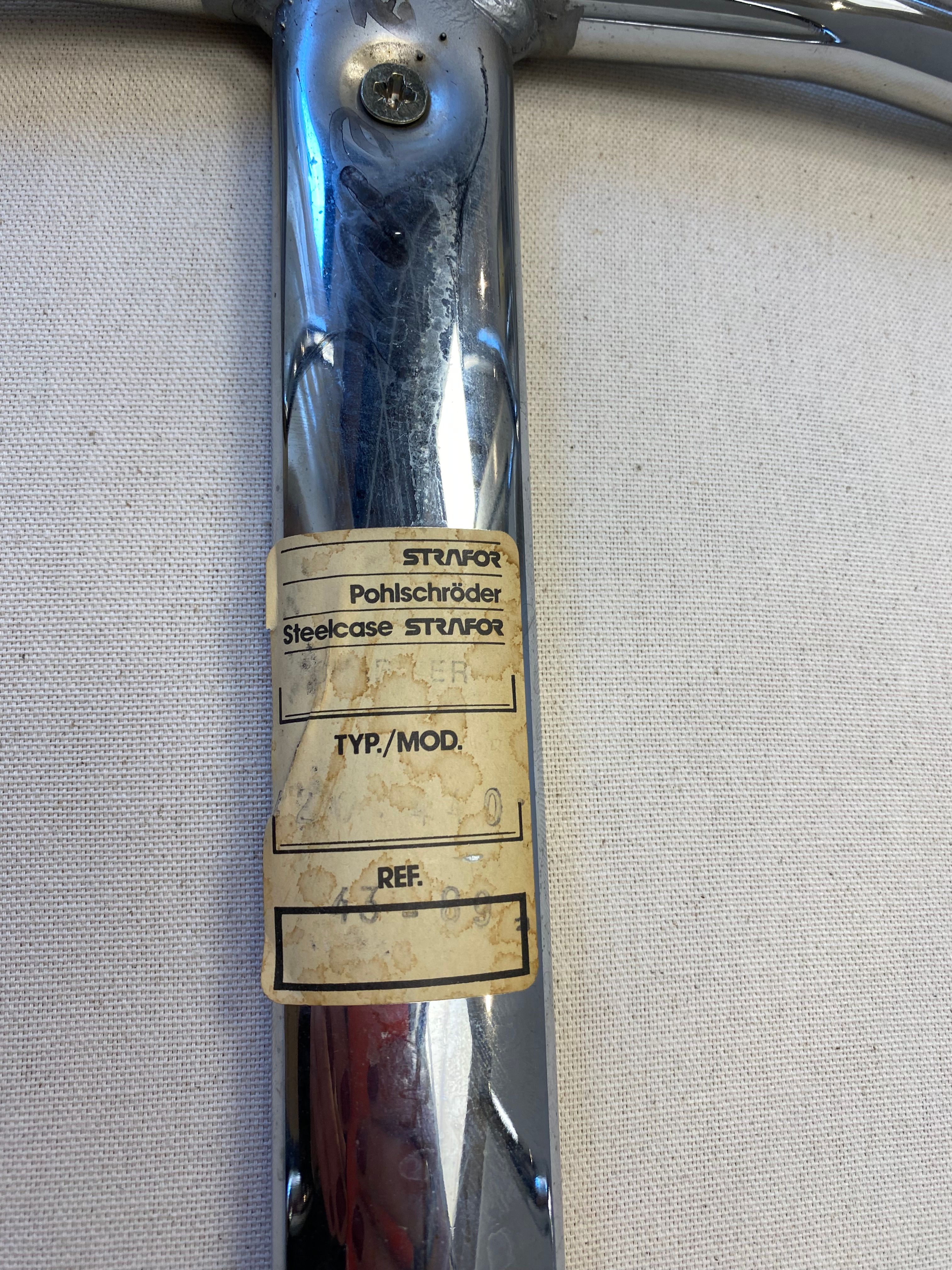 Pierre Paulin White Bouclé Chair Brand