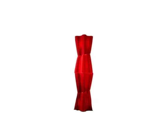 Formosa floor lamp (red fabric), Antonangeli 1