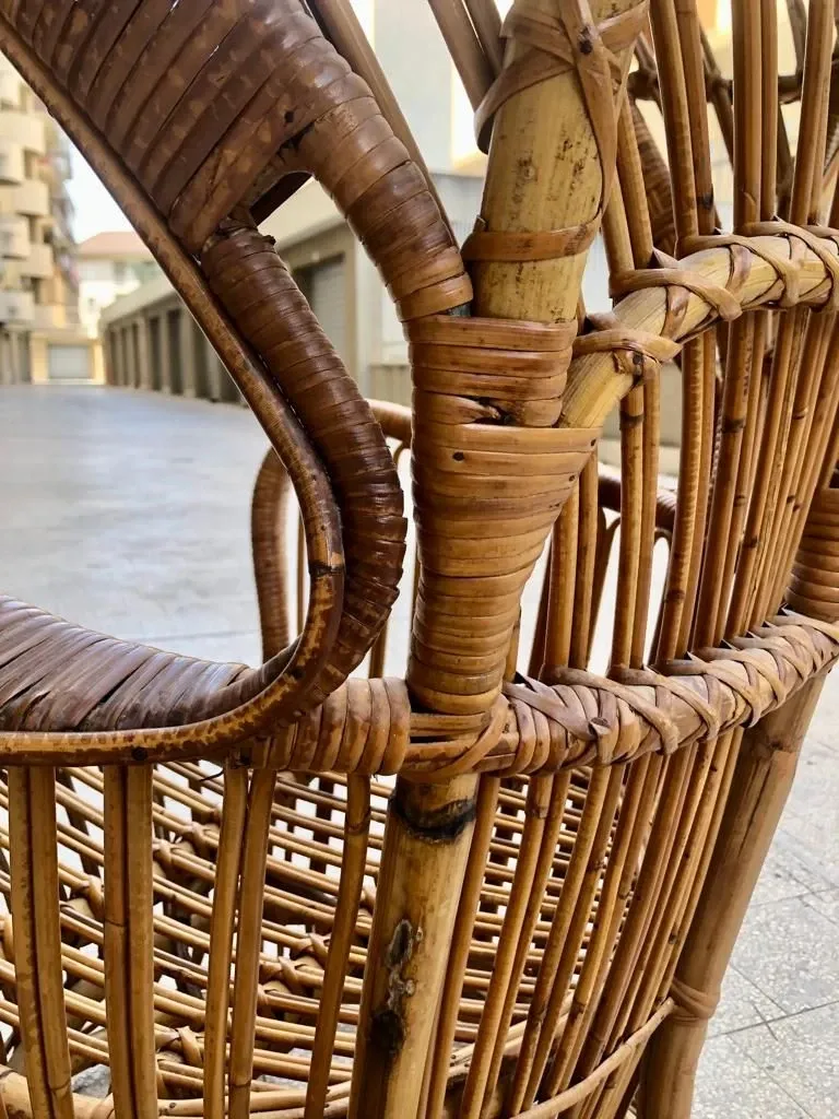 Poltrona in vimini Lio Carminati e Gio Ponti, Bonacina 3