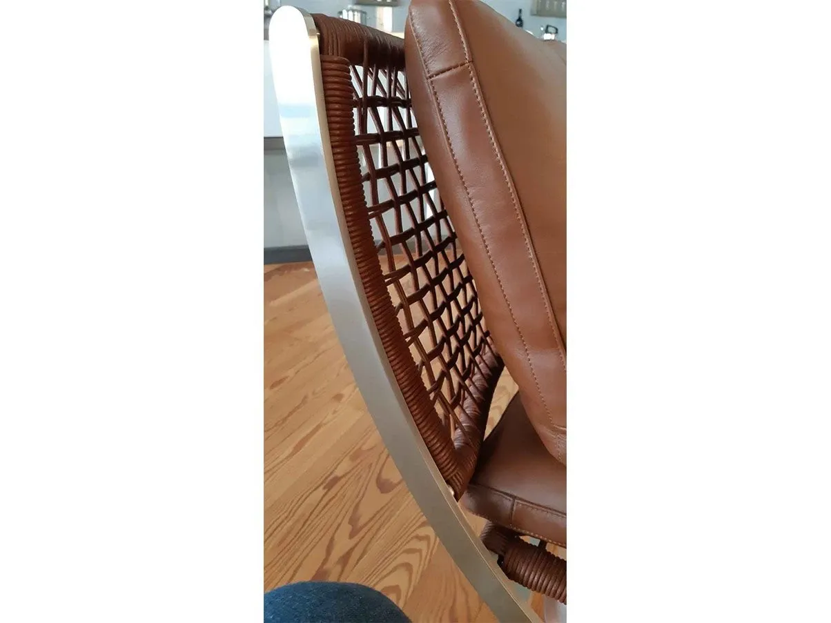 Peter armchair by Antonio Citterio in leather 3