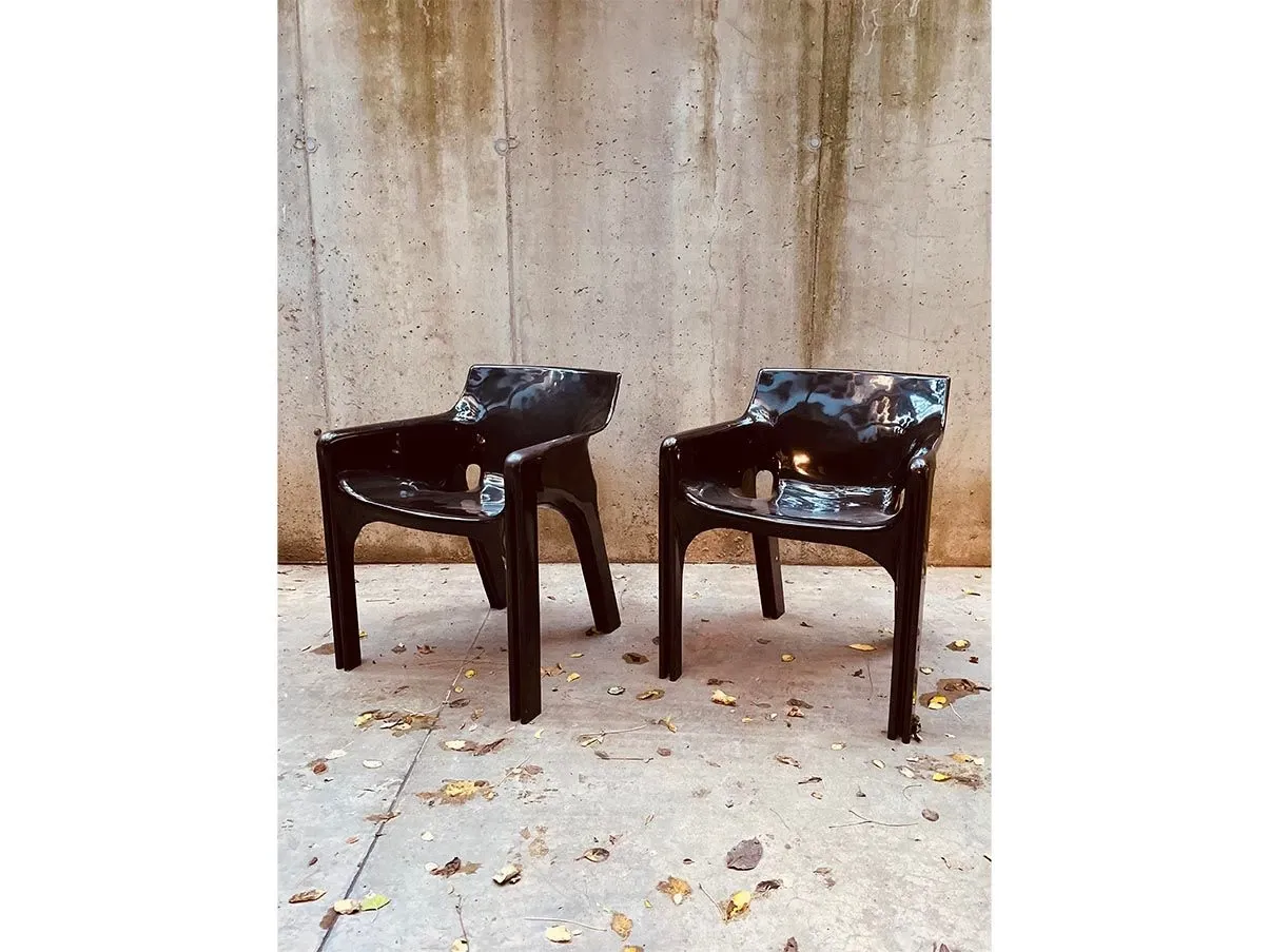 Set 2 poltrone Gaudi in plastica (marrone), Artemide 3