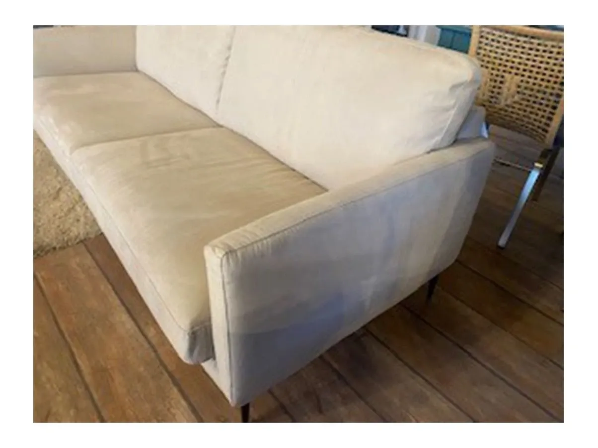 Divano 3 posti Tidy in tessuto beige 2