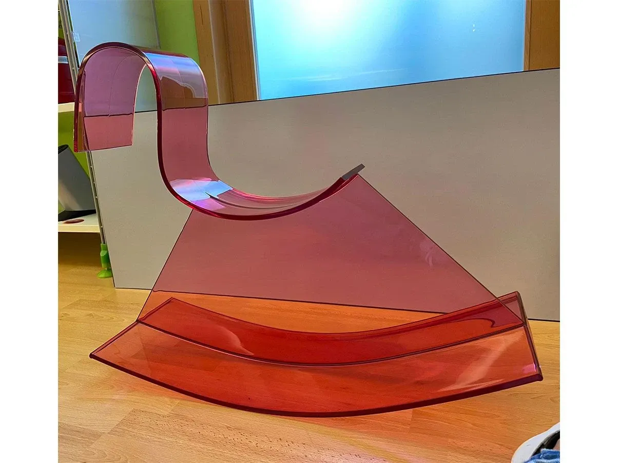 Rocking horse H-Horse in polycarbonate (pink), Kartell 