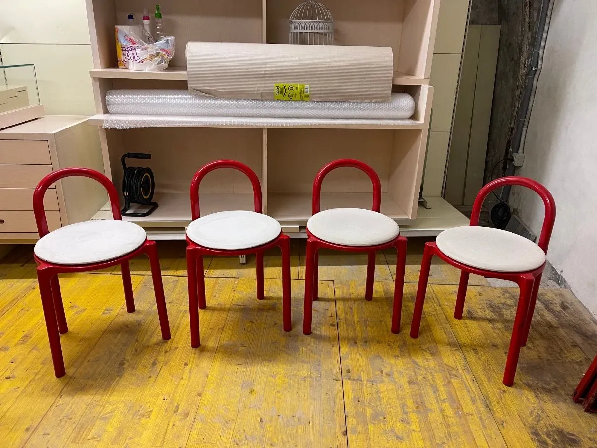 Set of 4 vintage stools (1970s), Kartell 3